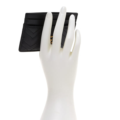 Gucci Calfskin Matelasse GG Marmont Card Holder Black 2 of 8