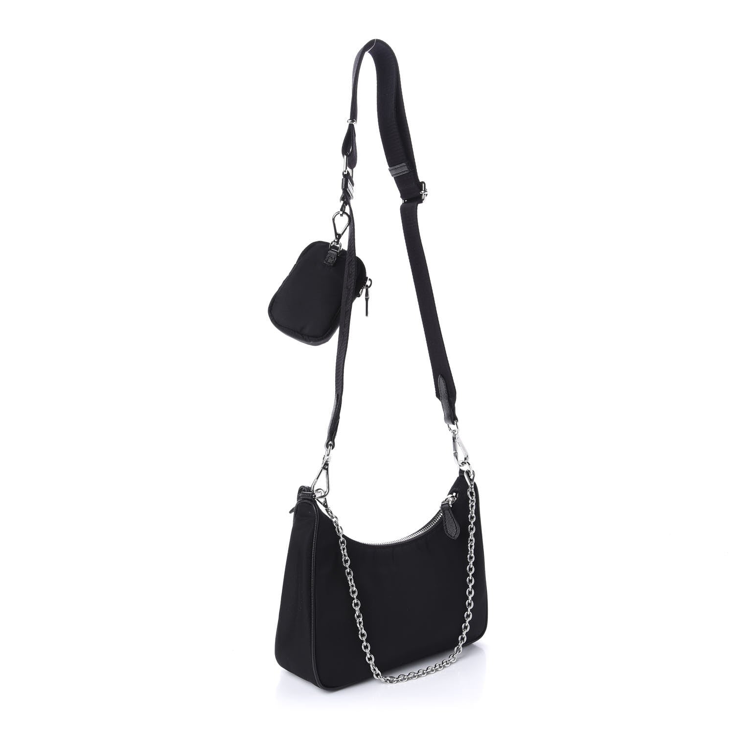 Prada Nylon Re-Edition 2005 Shoulder Bag Black 3 of 11