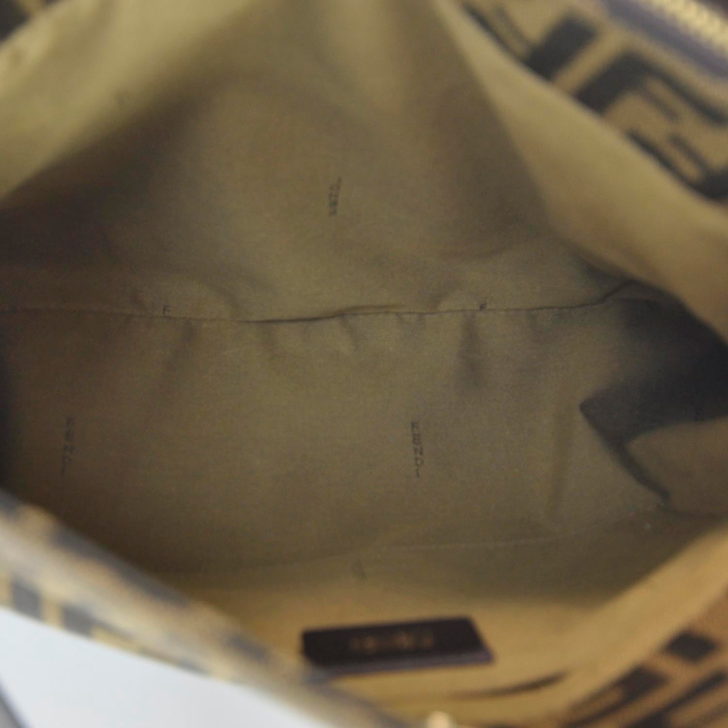 Fendi Zucca Cuoio Lucido Medium Chef Shopping Tote Tobacco Moro 9 of 10