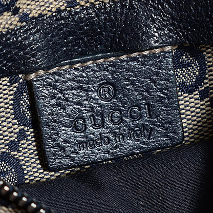 Gucci GG Monogram Web Double Pocket Belt Bag Navy 6 of 7