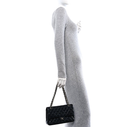 Chanel Lambskin Quilted Medium Double Flap Black 2 of 11