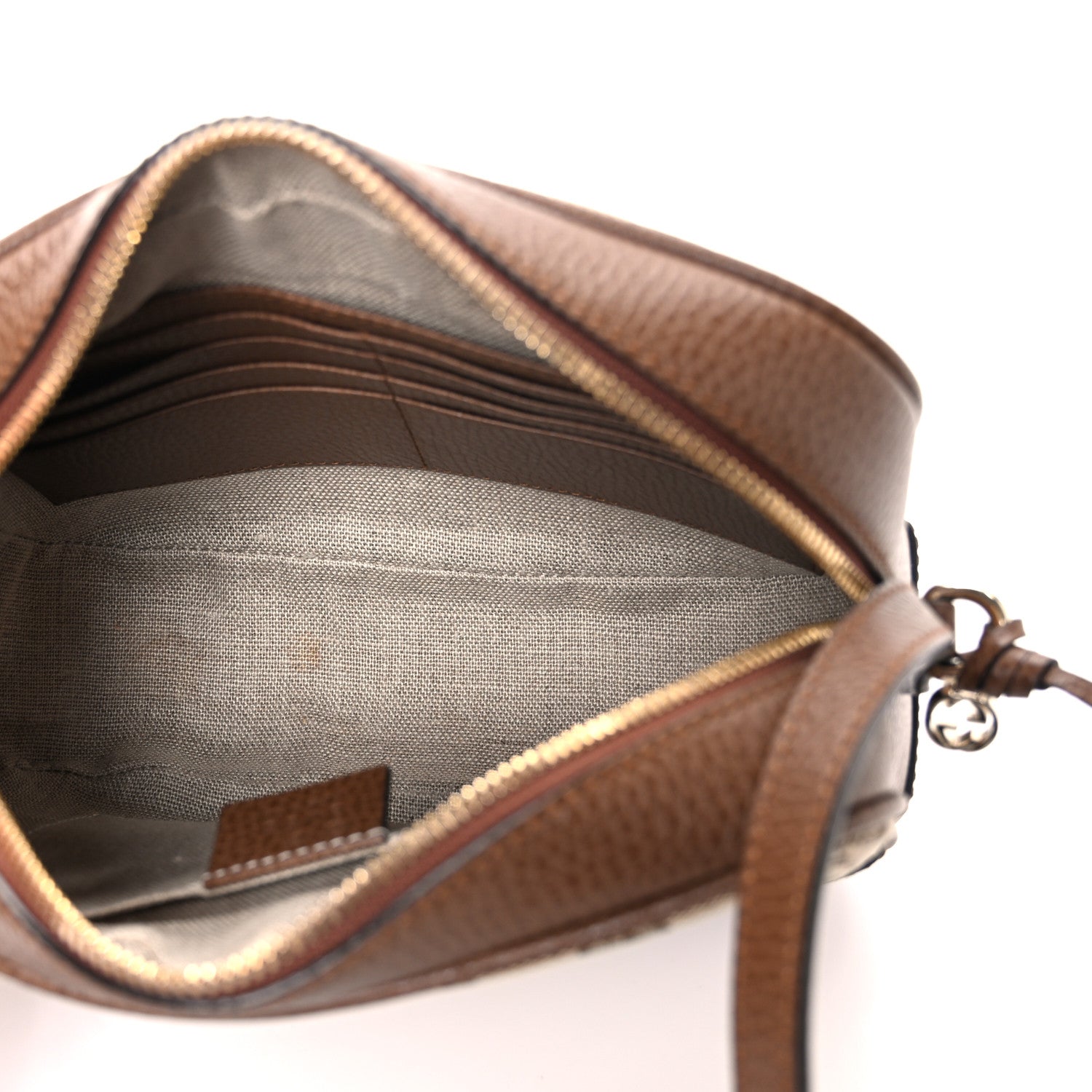 Gucci Monogram Mini Bree Messenger Bag Beige Tabacco 5 of 10