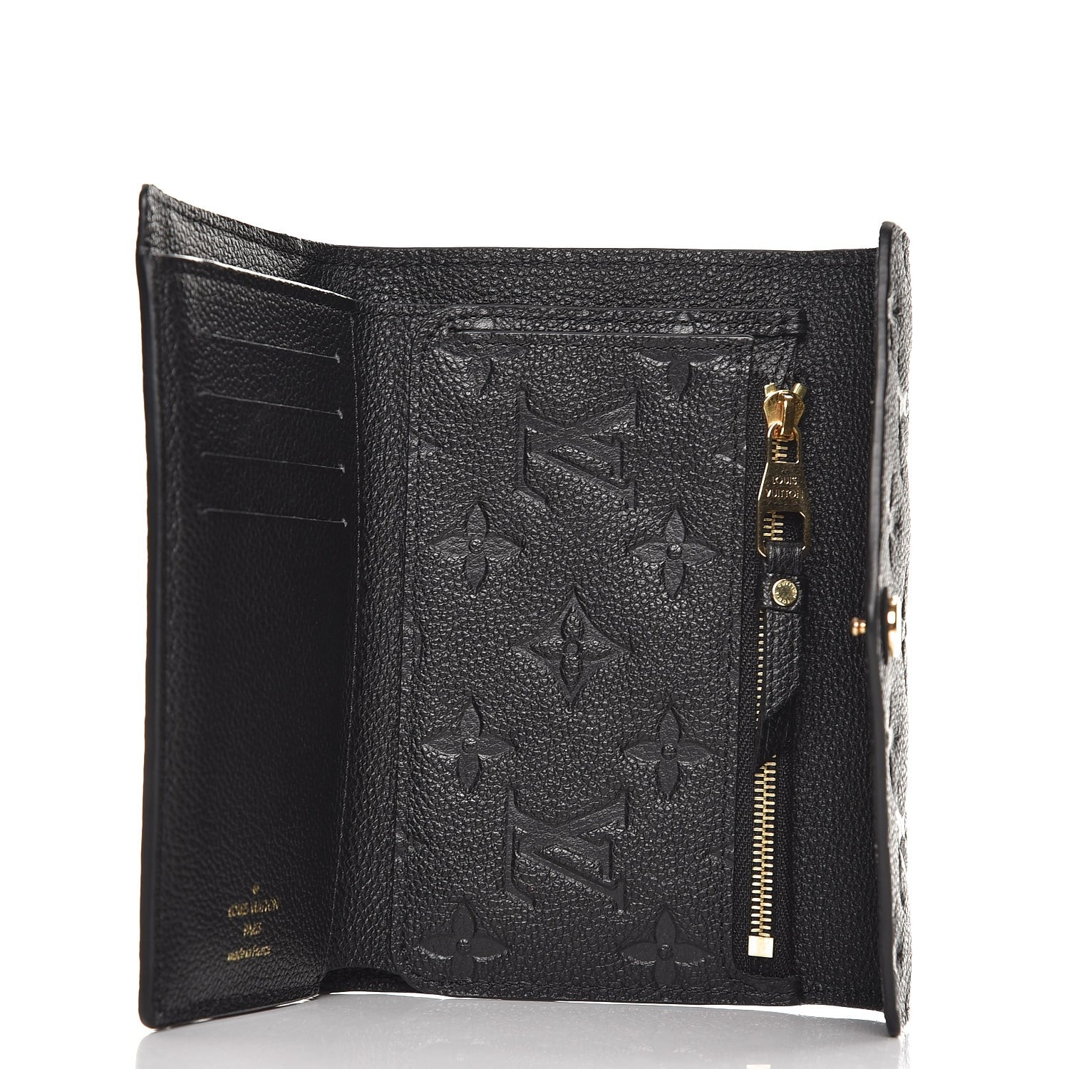 Louis Vuitton Empreinte Compact Curieuse Wallet Black 5 of 6