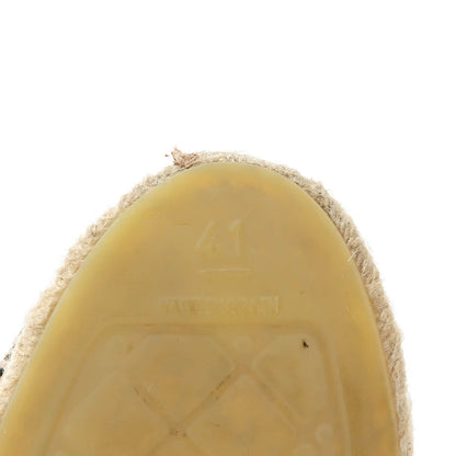 Chanel Lambskin CC Espadrilles 41 Black 10 of 11