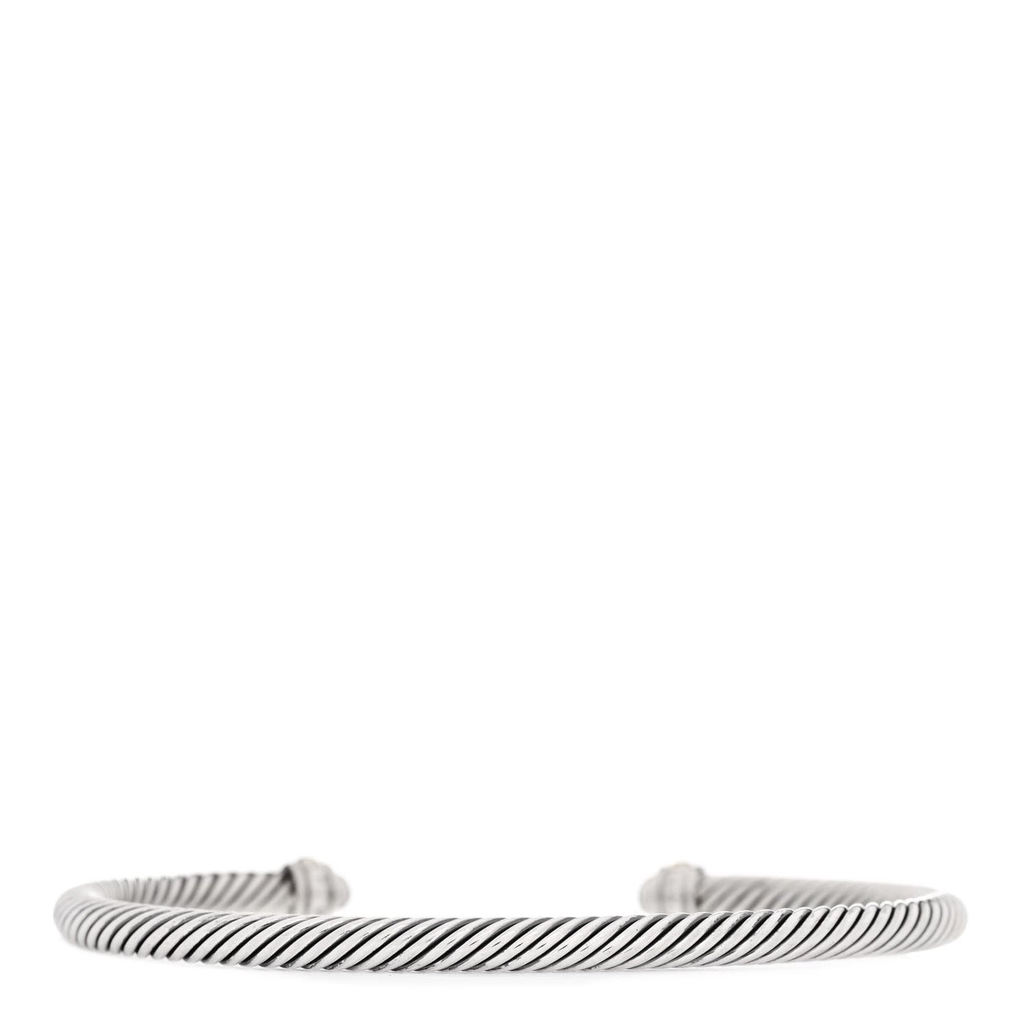 Sterling Silver 18K Yellow Gold 4mm Cable Classics Bracelet