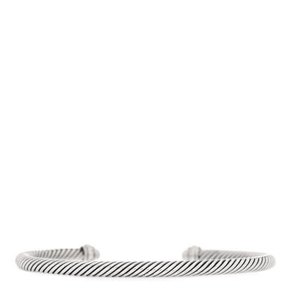 David Yurman Sterling Silver 18K Yellow Gold 4mm Cable Classics Bracelet 2 of 4