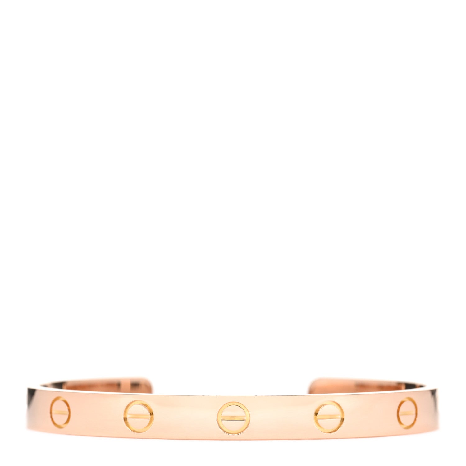 Cartier 18K Pink Gold LOVE Cuff Bracelet 16 1 of 3