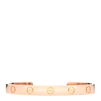 Cartier 18K Pink Gold LOVE Cuff Bracelet 16 1 of 3