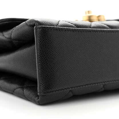 Chanel Caviar Quilted Medium Carry Me Top Handle Flap Black 9 of 11