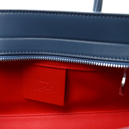 Christian Louboutin Denim Calfskin Studded Loubinthesky Paloma Baguette Blue 6 of 9