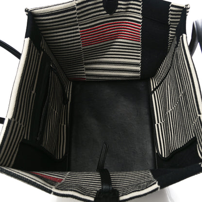 Celine Cotton Canvas Stripped Medium Phantom Luggage Multicolor 7 of 13