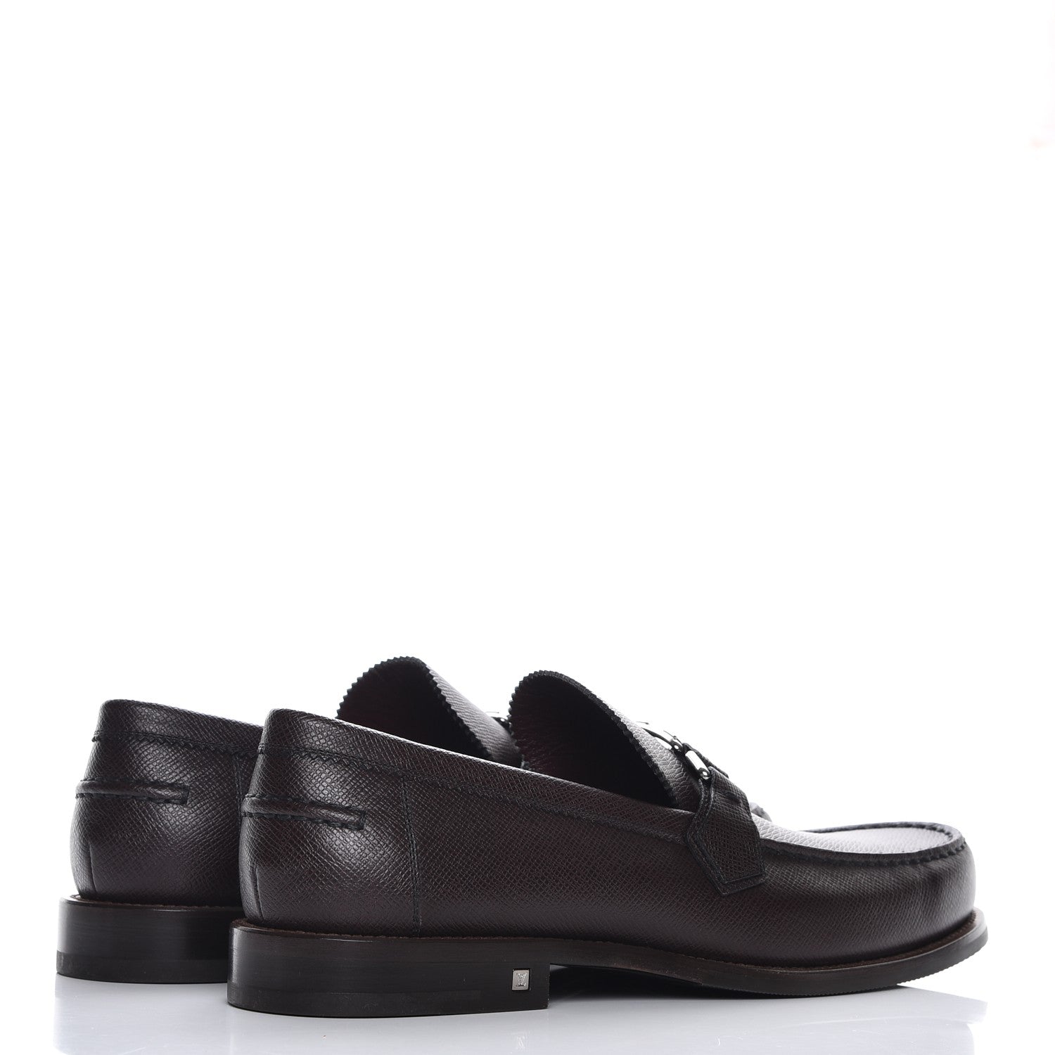Louis Vuitton Mens Taiga Major Loafers 11 Acajou 4 of 9