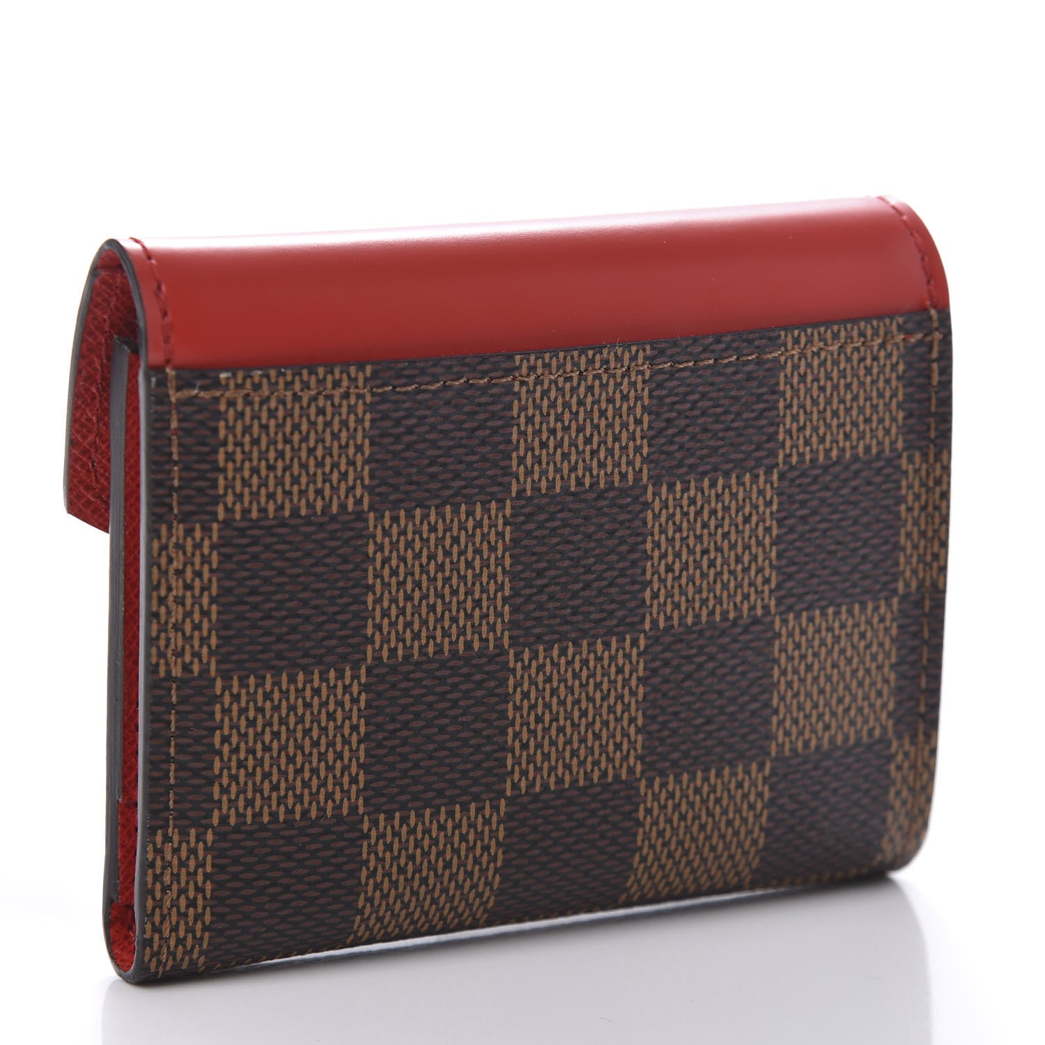 Louis Vuitton Damier Ebene Zoe Wallet Cherry 3 of 9