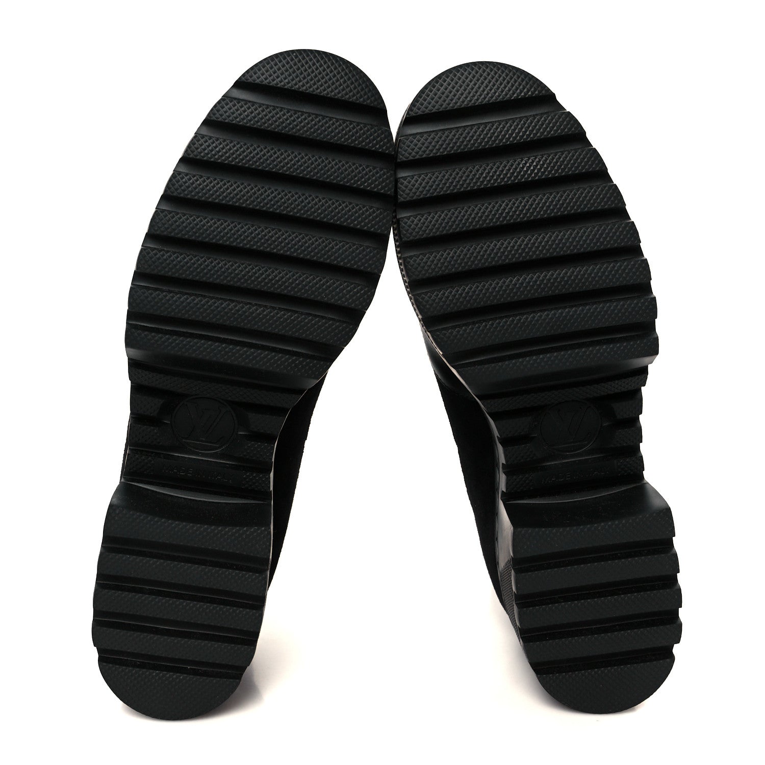 Louis Vuitton Suede Laureate Platform Chelsea Boot 41 Black 6 of 9