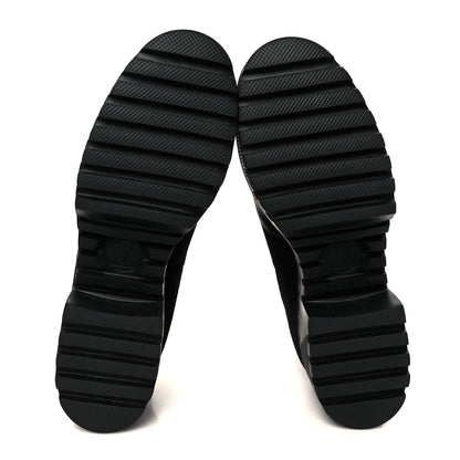 Louis Vuitton Suede Laureate Platform Chelsea Boot 41 Black 6 of 9
