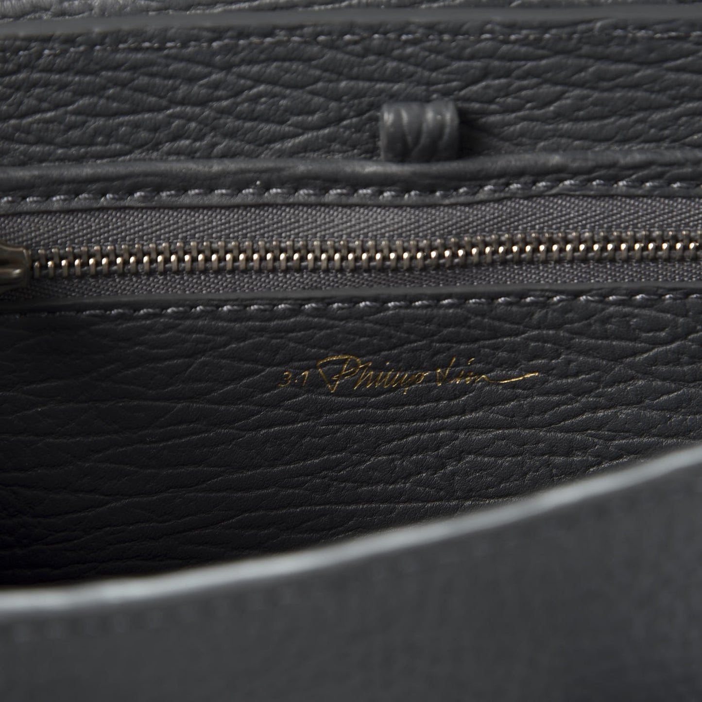 3.1 Textured Calfskin Mini Pashli Satchel Storm