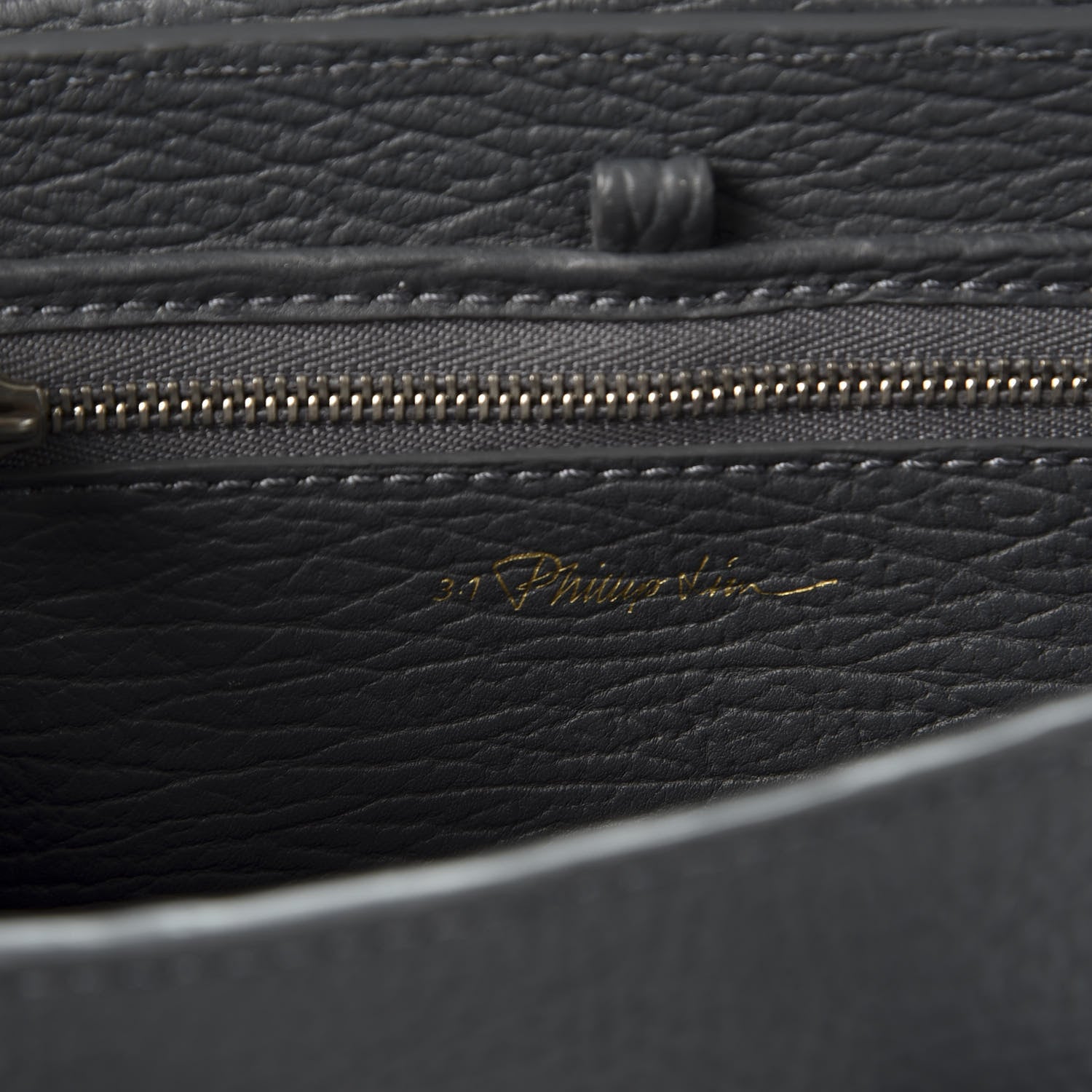 3.1 Phillip Lim 3.1 Textured Calfskin Mini Pashli Satchel Storm 9 of 10