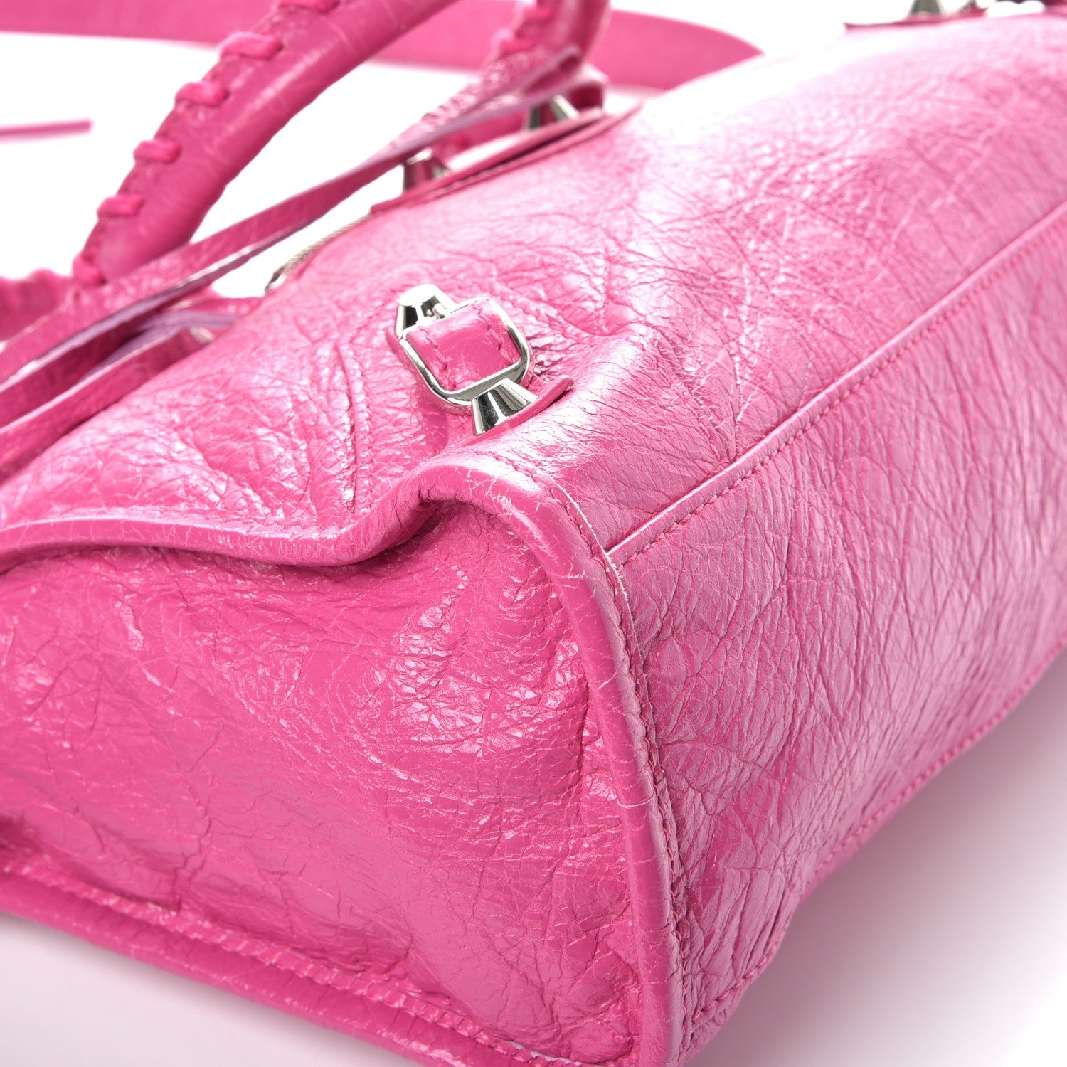 Balenciaga Agneau Classic Silver Hardware S City Rose Flamingo 9 of 12