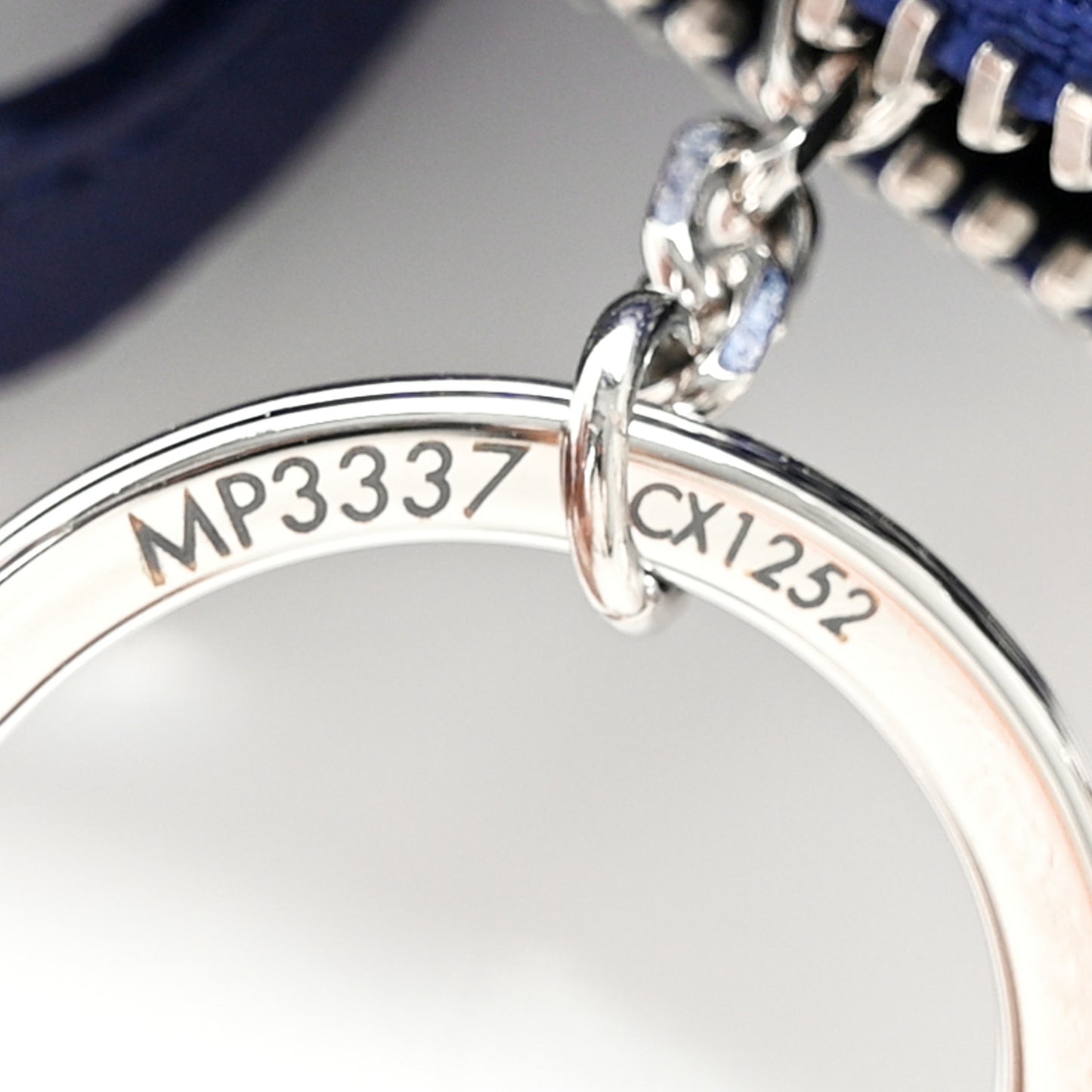 Monogram Bandana Mini Keepall Bag Charm Key Holder Blue