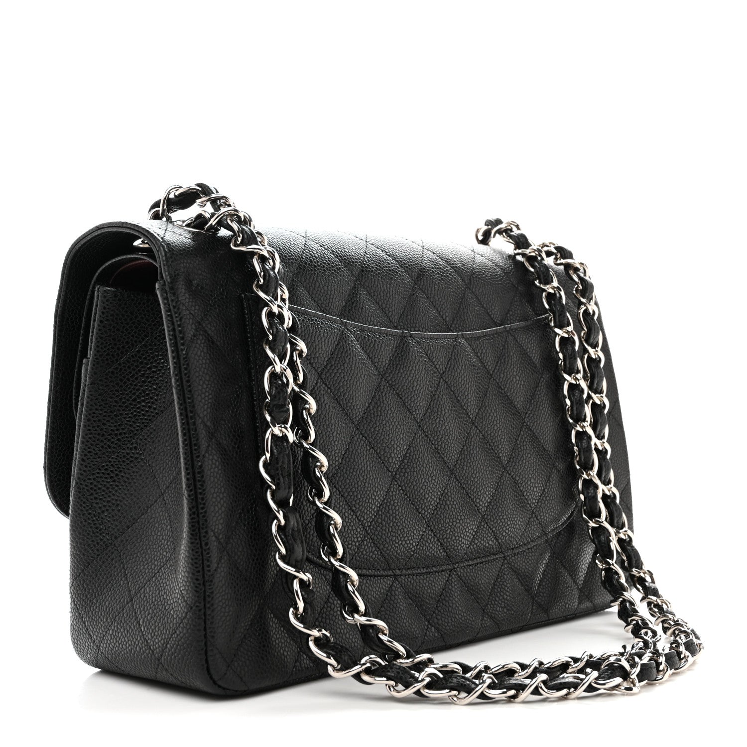 Chanel Caviar Quilted Jumbo Double Flap Black 3 of 10