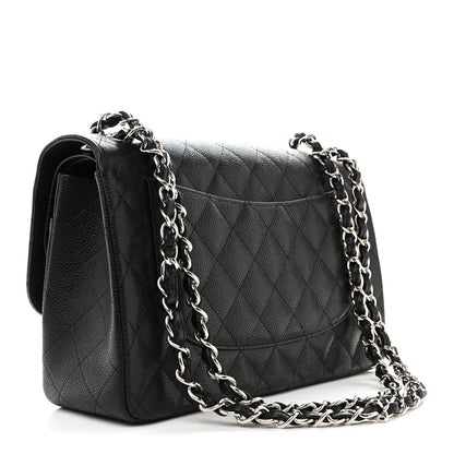 Chanel Caviar Quilted Jumbo Double Flap Black 3 of 10