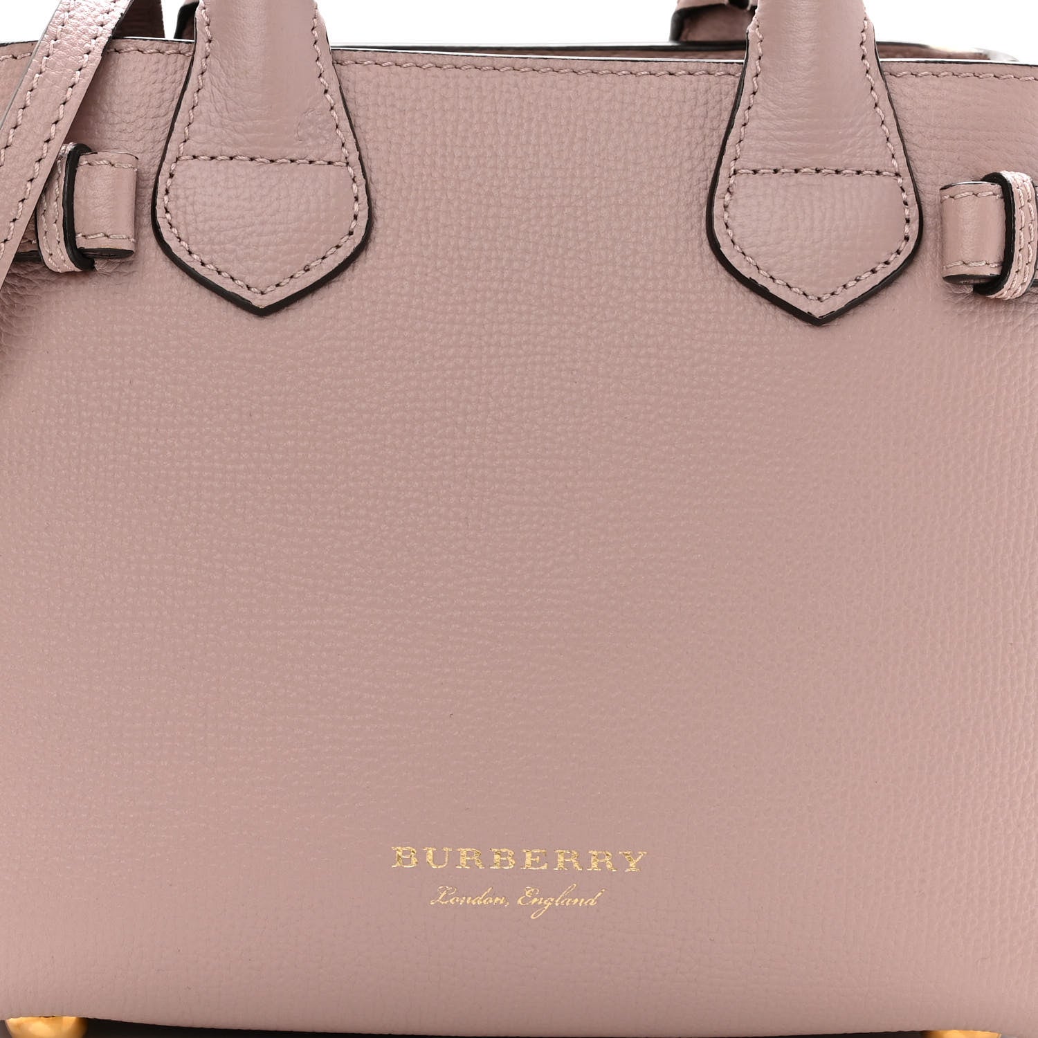Burberry Grainy Calfskin House Check Baby Banner Tote Pale Orchid 8 of 10