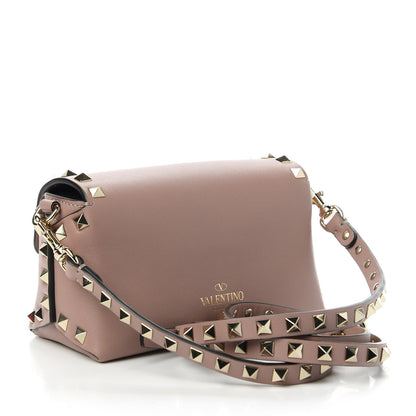 Valentino Garavani Calfskin Mini Rockstud Crossbody Bag Poudre 3 of 11