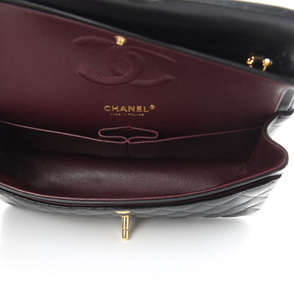 Chanel Lambskin Quilted Medium Double Flap Black 5 of 14