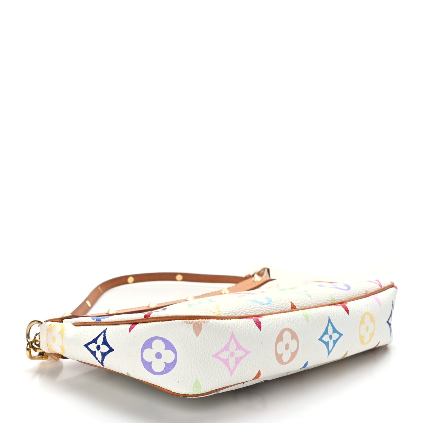 Monogram Multicolor Pochette Accessories White
