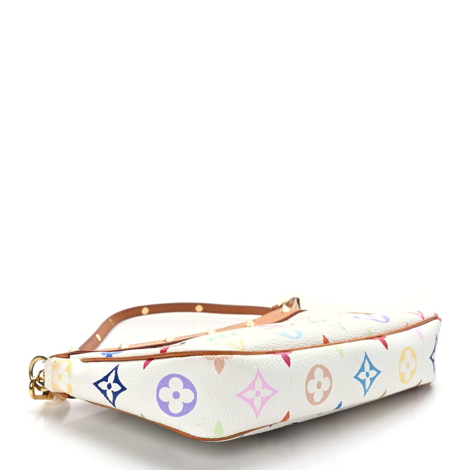 Louis Vuitton Monogram Multicolor Pochette Accessories White 4 of 10