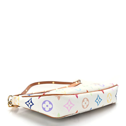 Louis Vuitton Monogram Multicolor Pochette Accessories White 4 of 10