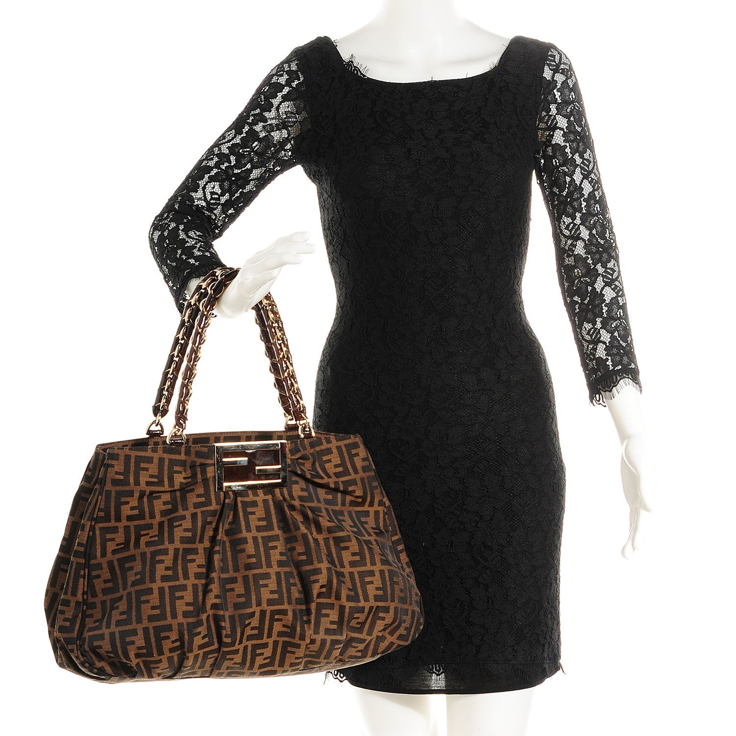 Fendi Zucca Mia Tote Tobacco 2 of 9