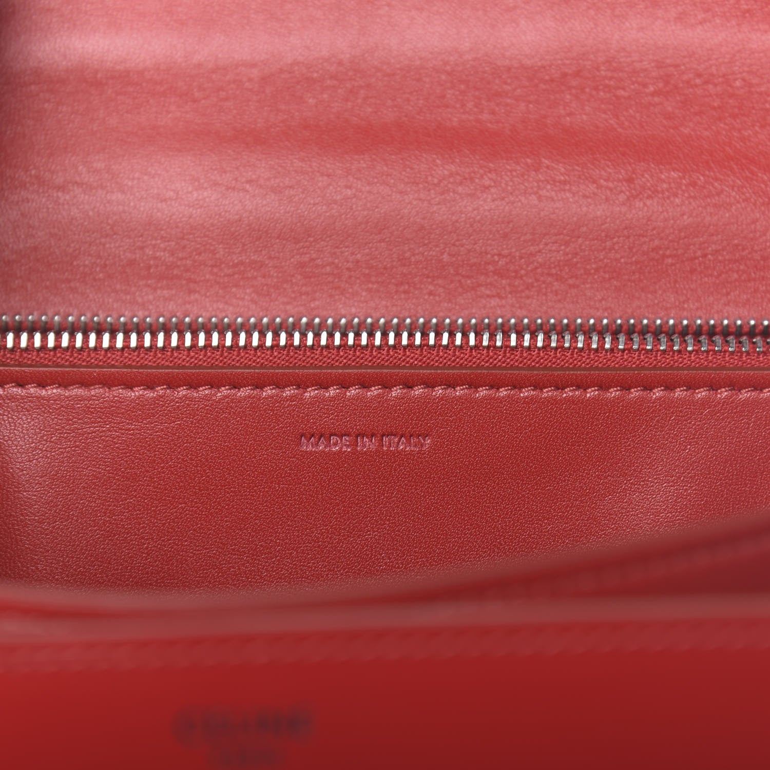 Celine Box Calfskin Medium Classic Box Flap Bag Red 6 of 14