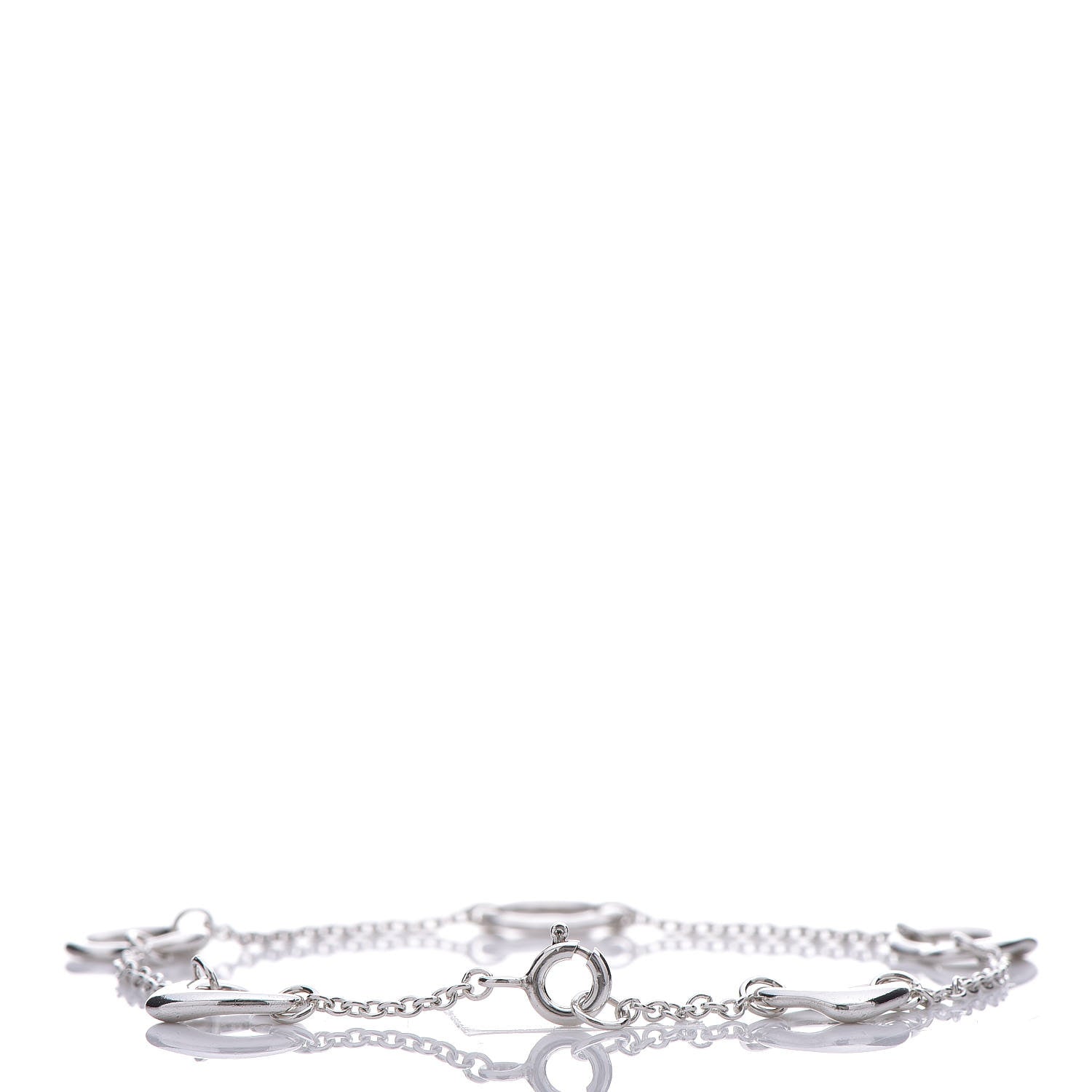 Tiffany Sterling Silver Elsa Peretti Open Heart Bracelet 3 of 7