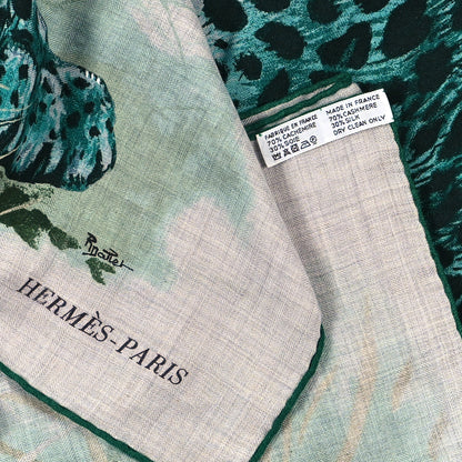 Hermes Cashmere Silk Panthera Pardus Scarf 140 2 of 3