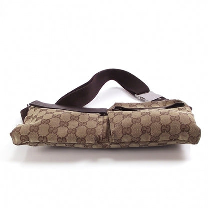 Gucci GG Monogram Double Pocket Belt Bag Dark Brown 4 of 10
