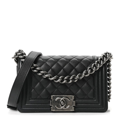 Chanel Caviar Quilted Small Boy Flap Black 1 of 10