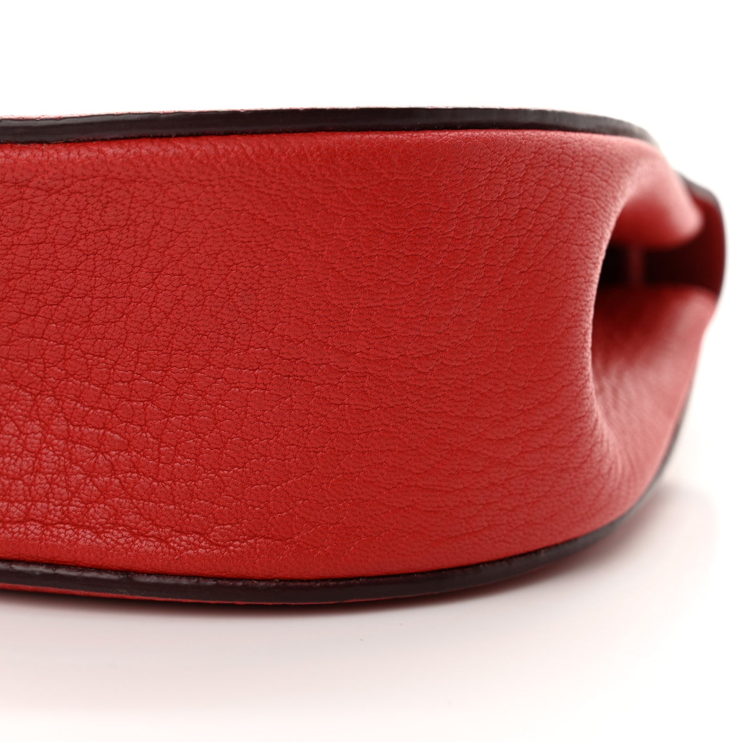 Grained Lambskin Mini Drew Shoulder Bag Plaid Red