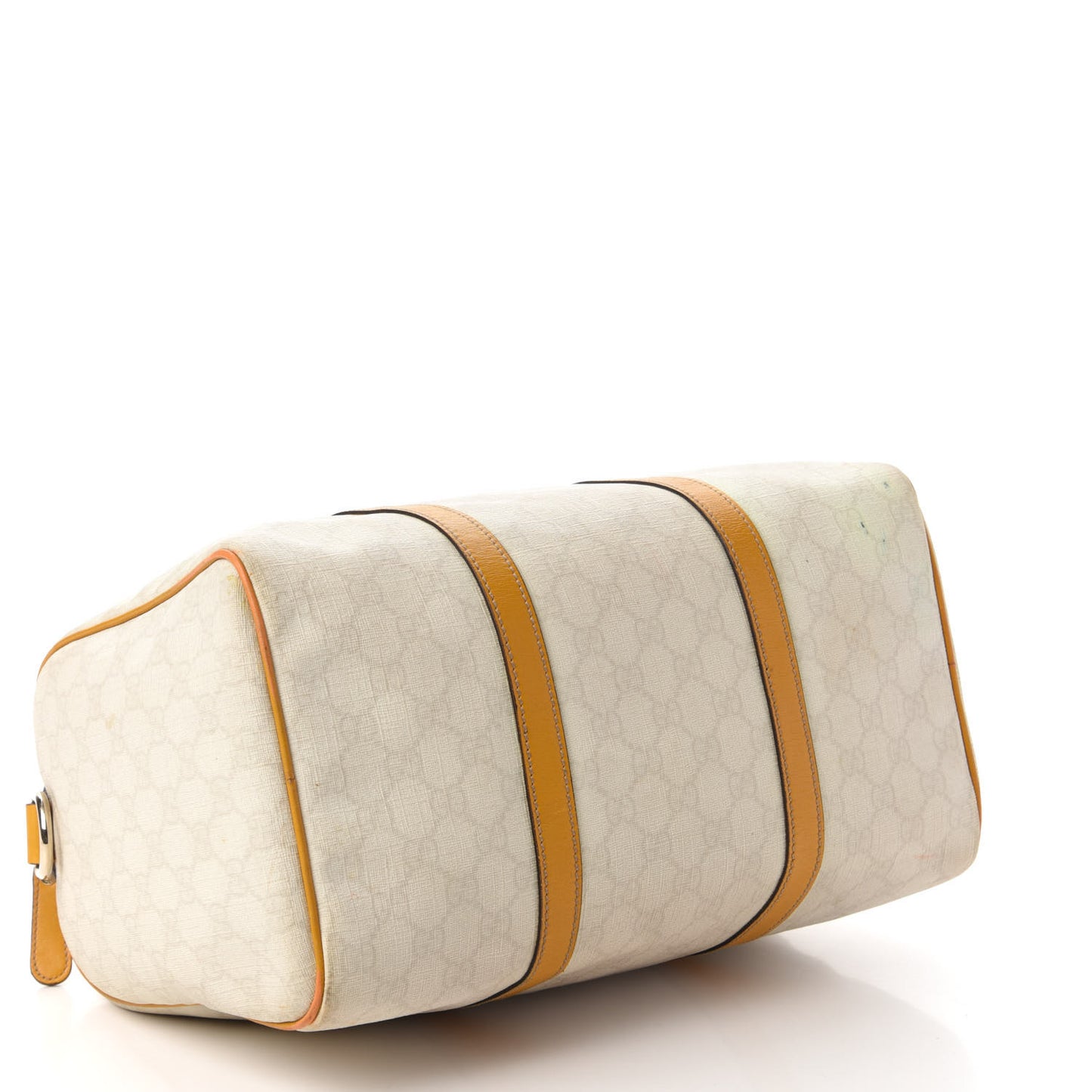 GG Plus Monogram Medium Joy Boston White Yellow