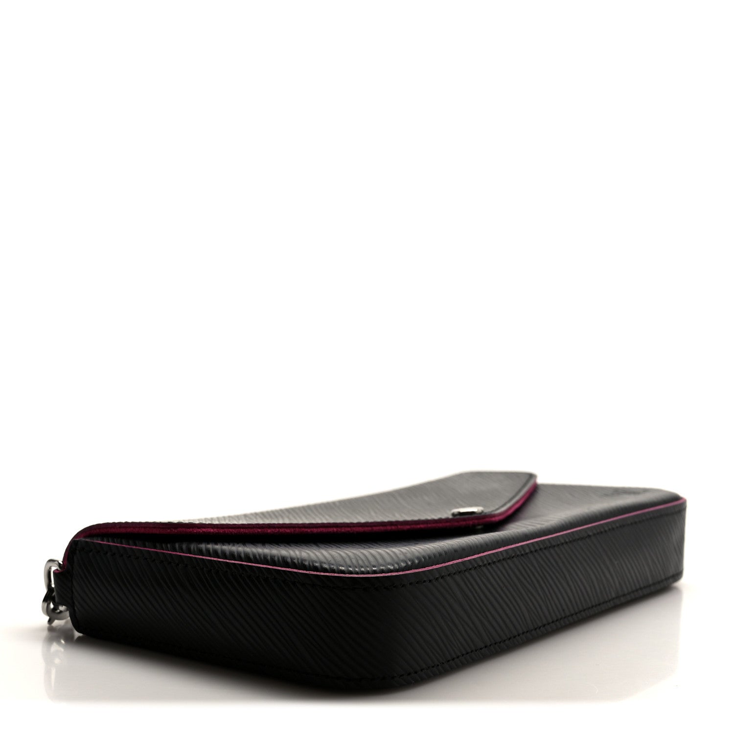 Louis Vuitton Epi Pochette Felicie Black Hot Pink 5 of 15
