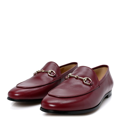 Gucci Betis Glamour Calfskin Womens Jordaan Loafers 39.5 Rosso Ancora 4 of 10