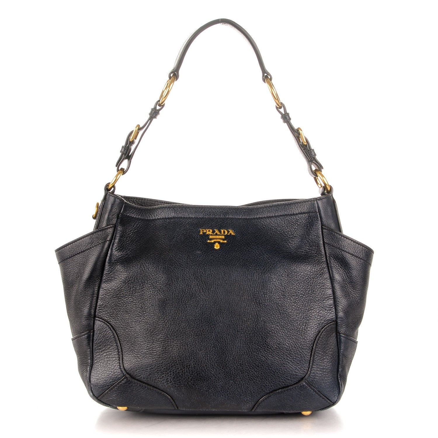 Prada Cervo Deerskin Hobo Baltico 1 of 9