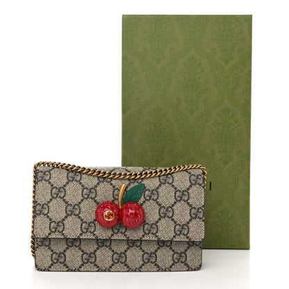 Gucci GG Supreme Monogram Mini Cherry Chain Bag 10 of 10
