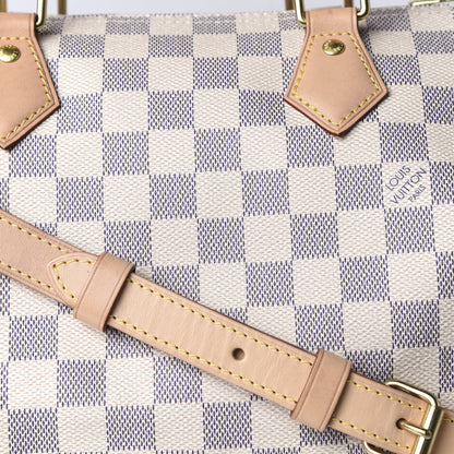 Louis Vuitton Damier Azur Speedy Bandouliere 30 10 of 11