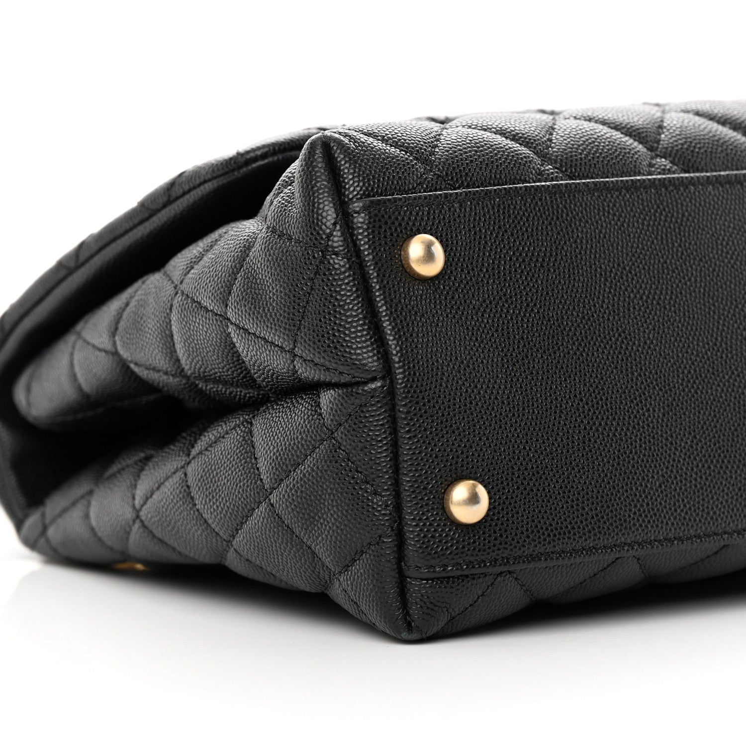 Chanel Caviar Quilted Small Coco Handle Flap Black 9 of 11
