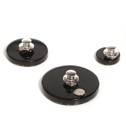 Chanel Resin Crystal CC Brooch Set of 3 Black 3 of 6