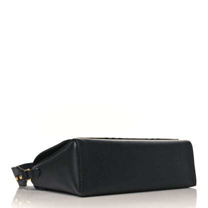 Burberry Grainy Calfskin Vintage Check Note Crossbody Bag Black 4 of 10