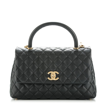 Chanel Caviar Quilted Small Coco Handle Flap Black 1 of 8