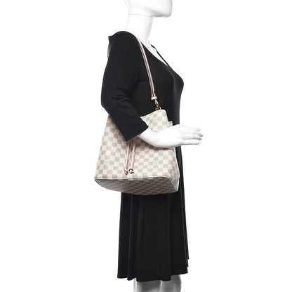 Louis Vuitton Damier Azur Neonoe MM Eau De Rose 2 of 11