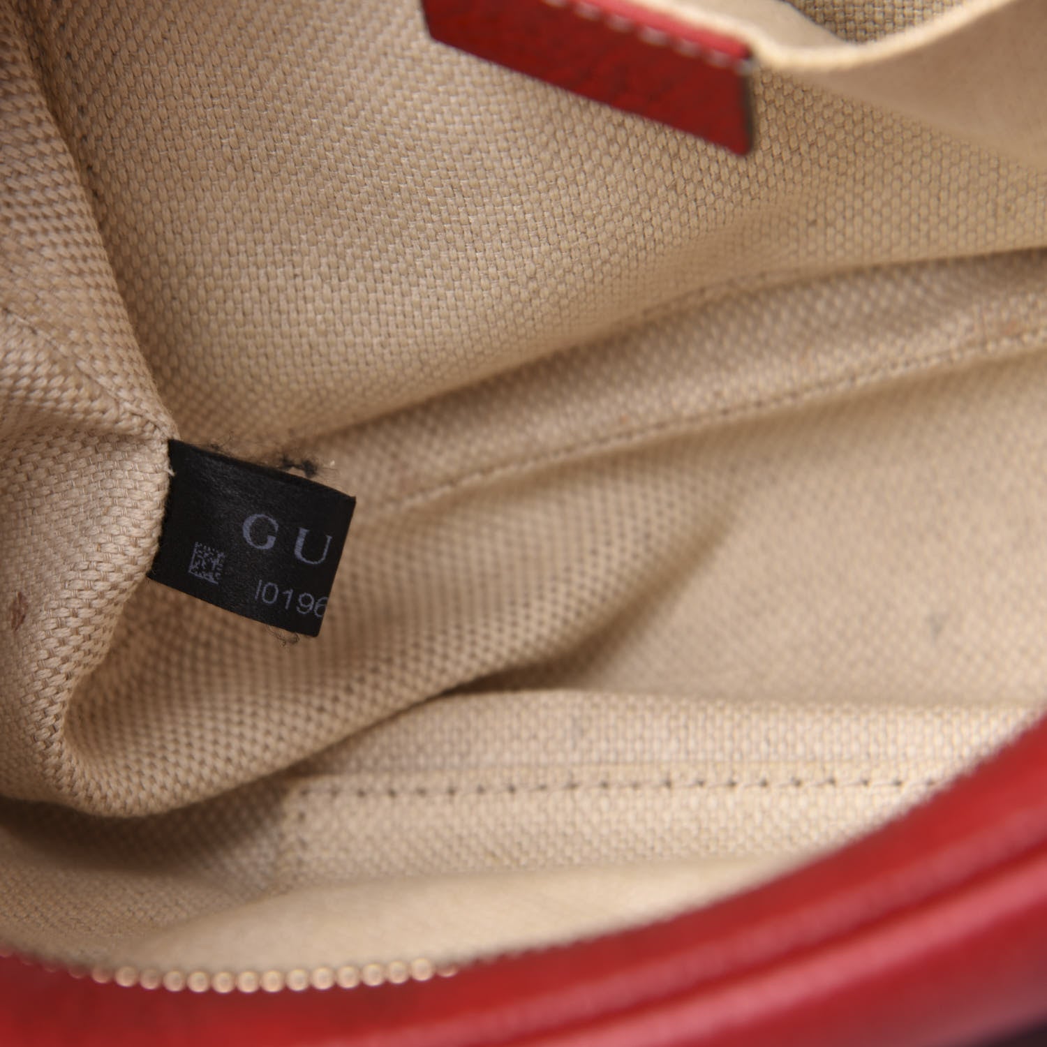 Gucci Pebbled Calfskin Small Soho Disco Bag Tabasco Red 8 of 21